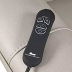 Poltrona relax elettrica in similpelle con poggiatesta brevettato – Grigio chiaro