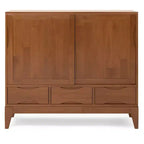 Mobiletto contenitore medio – Marrone Teak, Design contemporaneo e funzionale