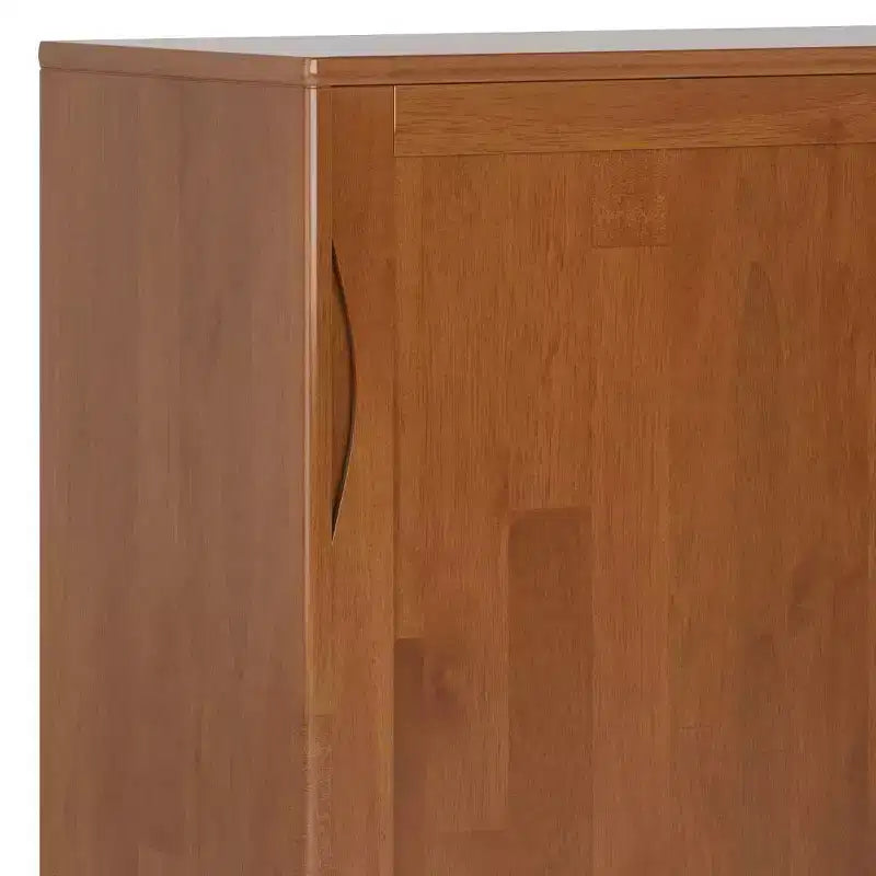 WyndenHall Pearson Medium Storage Cabinet Teak Brown