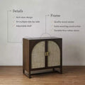 Nathan James Paxton Console with Doors Dark Brown