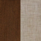 Consolle Contenitore in Legno Stile Bohemien con Ante – Marrone Scuro, Mobiletto per Soggiorno