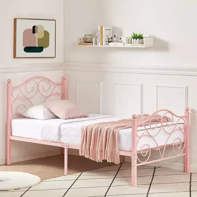 VECELO Bed Frame with Headboard and Footboard