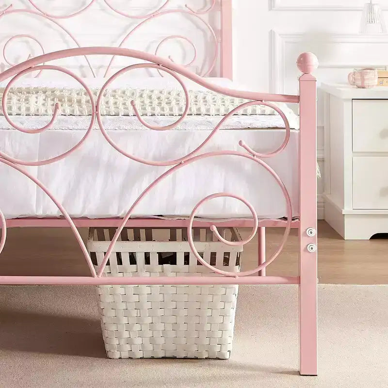 VECELO Bed Frame with Headboard and Footboard