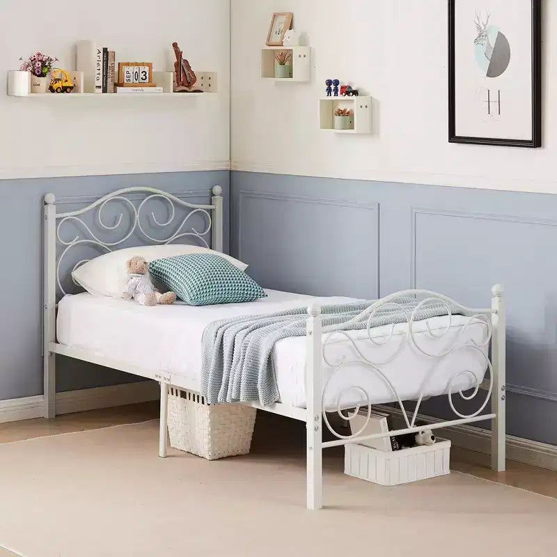 VECELO Bed Frame with Headboard and Footboard
