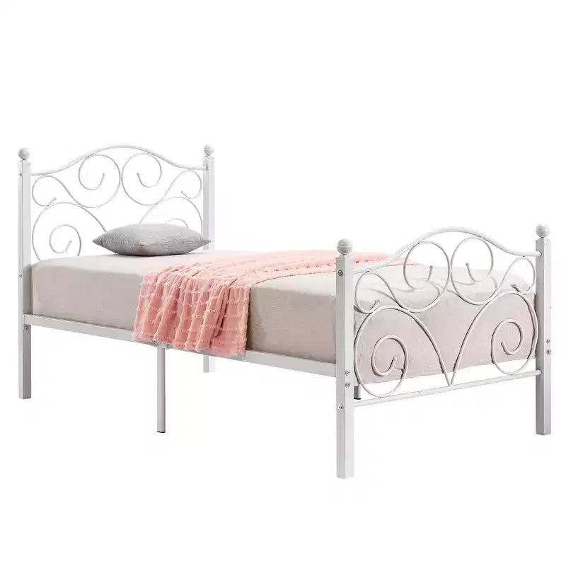 VECELO Bed Frame with Headboard and Footboard