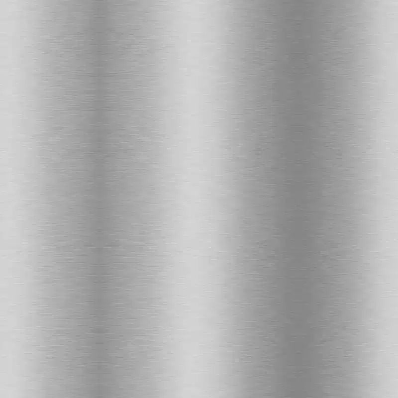 Armen Living Devi Round Glass Brushed Stainless Steel and Iron Base Dining Table