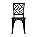 Flash Furniture Brooklyn Commercial Grade Solid Wood Stackable Dining Chair with Intricate Back Detail