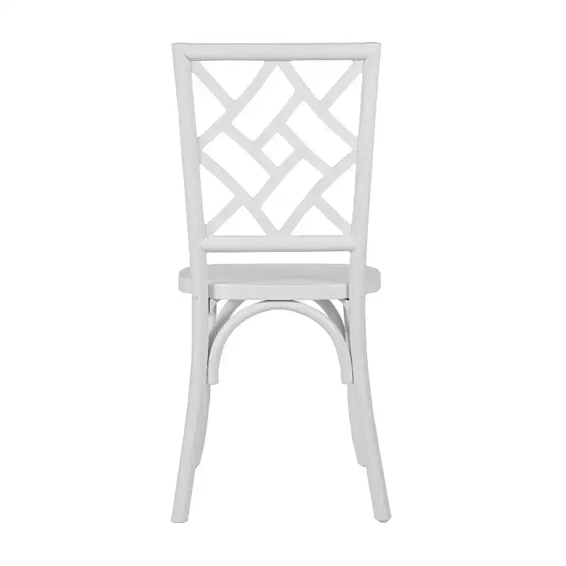 Flash Furniture Brooklyn Commercial Grade Solid Wood Stackable Dining Chair with Intricate Back Detail