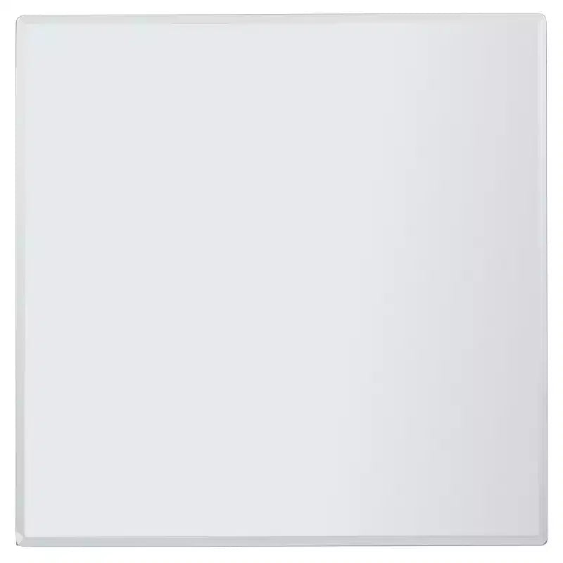 Square Mirrored Accent Side Table – Silver, Modern Glam Style
