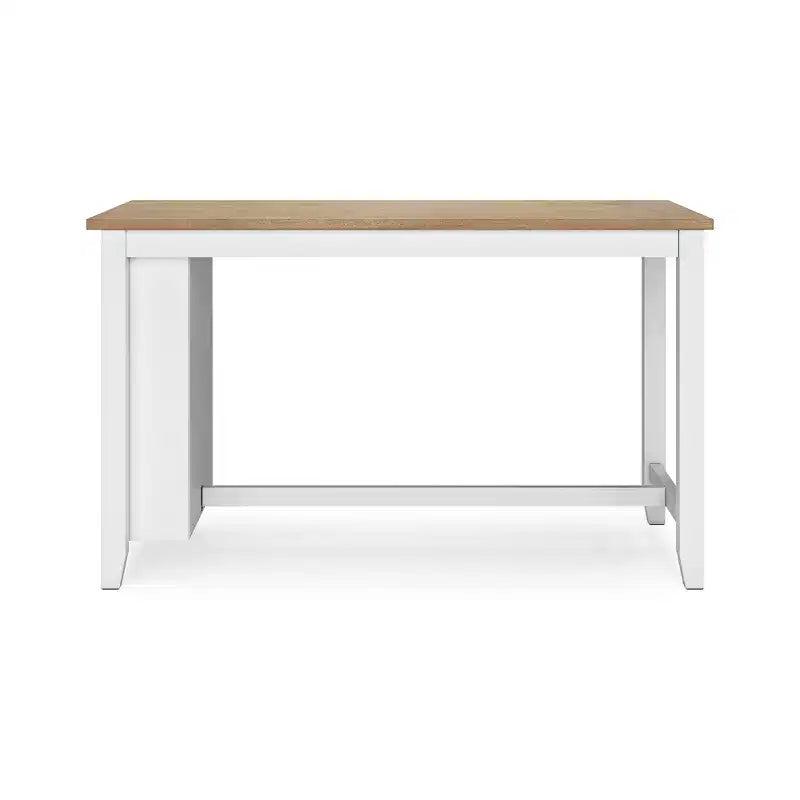 Counter Height Dining Table with Butcher Block Top – Rustic Style