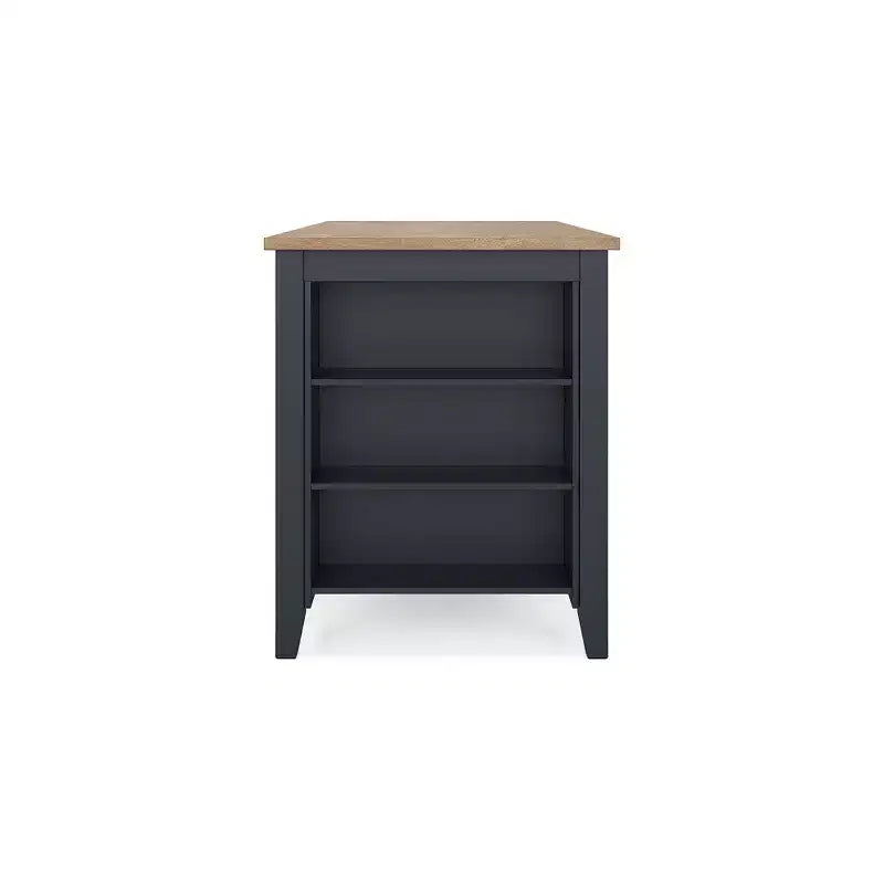 Counter Height Dining Table with Butcher Block Top – Rustic Style
