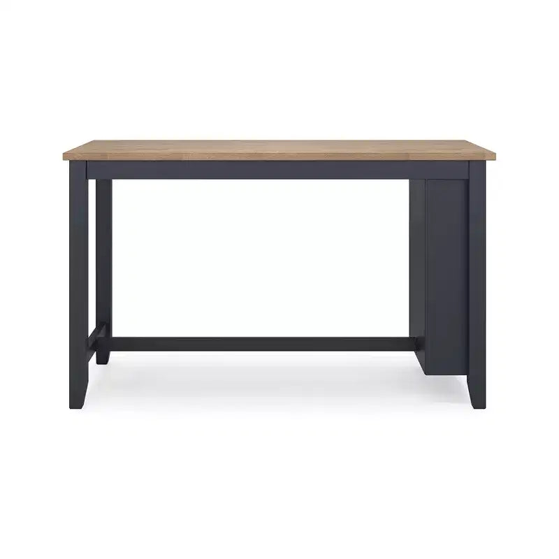 Counter Height Dining Table with Butcher Block Top – Rustic Style