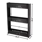 Carrello portaoggetti sottile a 3 ripiani con rotelle – Organizzatore per bagno, cucina e dormitorio