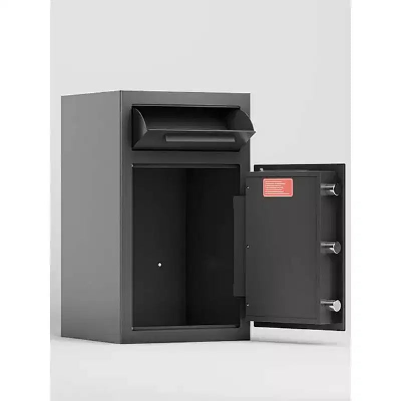 Depository Drop Safe, Anti-Theft Money Drop Slot Safes with Digital Keypad and Spare Keys, Heavy Duty Money Safe Box for Home Office