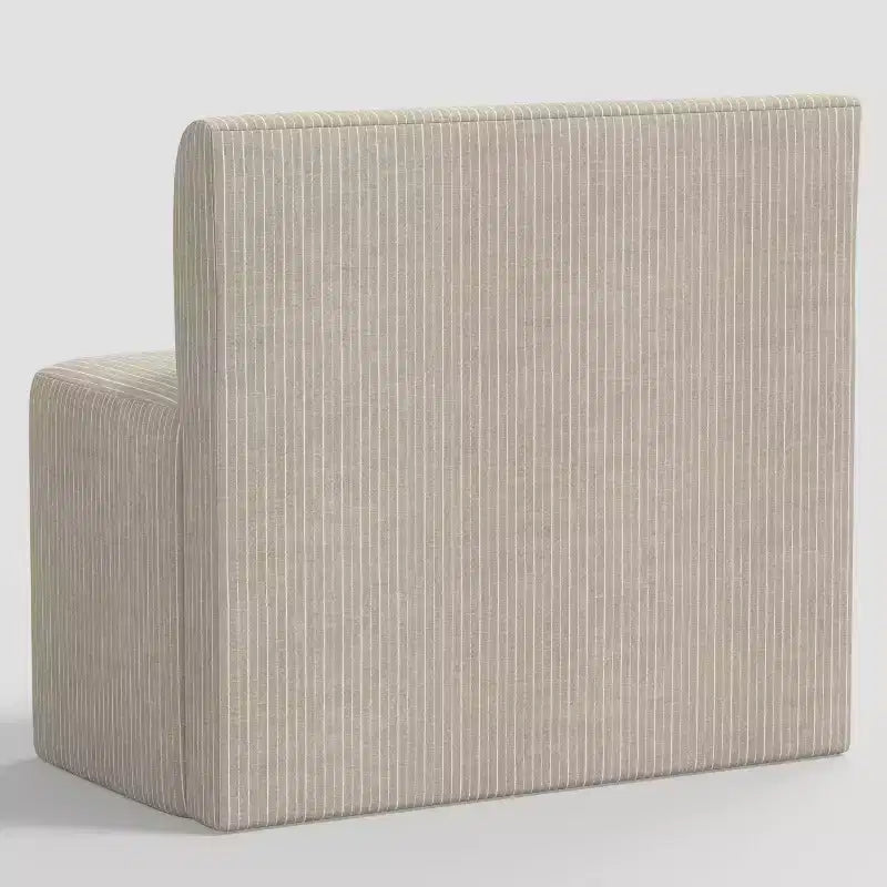 38" Upholstered Dining Banquette Bench – Polyester-Cotton, Seats 2