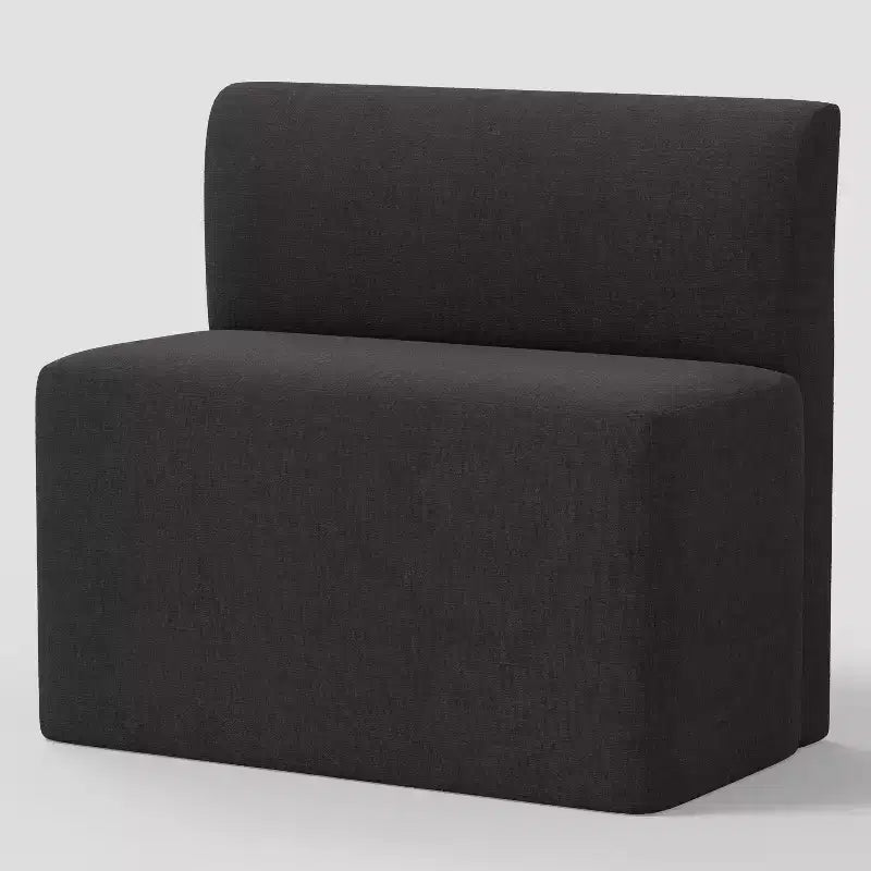 38" Upholstered Dining Banquette Bench – Polyester-Cotton, Seats 2